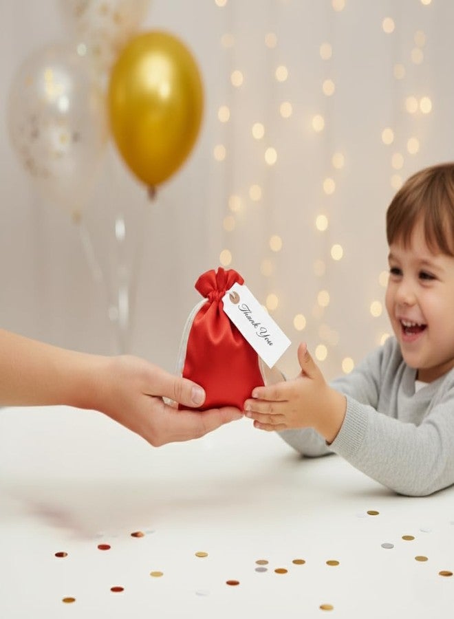 Star Quick Links أكياس ستار كويك لينكس® 3x4 بوصة (7.6 سم × 10.1 سم) 25 قطعة من أكياس الساتان برباط، أكياس صغيرة لهدايا الحفلات، أكياس مجوهرات للهدايا، أكياس بوتلي، حفلات الزفاف، حفلات استقبال المولود، أكياس حلوى للحلويات والهدايا (أزرق سماوي) - Image 4